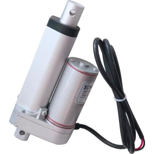 SOViK Electric Linear Actuator 2 inch 50mm Stroke 12V DC Motor Hevey Duty 750N Load Include Mounting Brackets