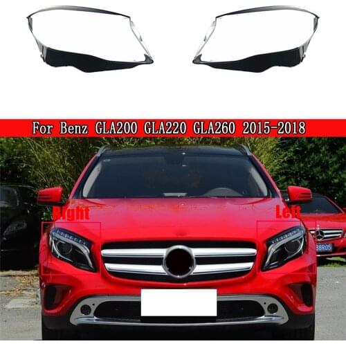 Headlight Lens For Mercedes-Benz GLA200 GLA220 GLA260 2015 2016 2017 2018 Headlamp Cover Lampshade Lampcover Caps Shell Case