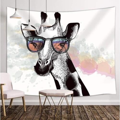 Indian Mandala Tapestry Hippie Wall Hanging Children Cartoon Cute Animal Indian Bedspread