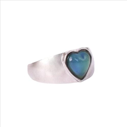 Heart Mood Ring Change Color Ring Mix Size Color Changes To The Temperature Of Your Blood