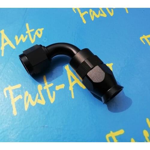 Reusable AN -6 AN6 -6an Fittings Adaptor PTFE tpfe 90 degree 90degree Swivel Hose End fitting