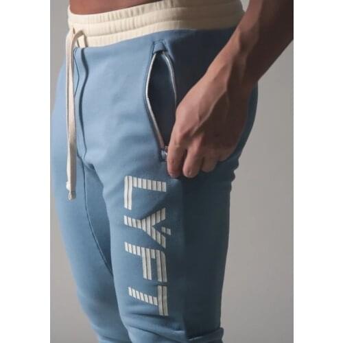 Men Sweatpants Fitness Bodybuilding Men Pants Casual Print Men Joggers Pants Cotton Sweatpants Slim Fit Streetwear Male Trousers