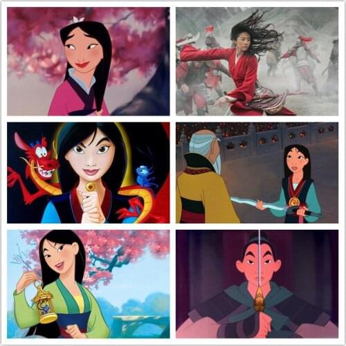 Disney Diamond Painting Cartoon Mulan Embroidery Kit Square Round Mosaic Art 5d Diy Rhinestone Cross Stitch Home Decoration
