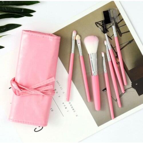 7pc/Set Makeup Brushes Set High-Quality Face Eyeshadow Powder Foundation Eyebrow Lip Blending Cosmetic Professional Beauty Tools