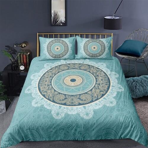 3D Bohemian Duvet Cover Set Bedding Set comforther Cases Pillow Covers Double Single Full Twin King Queen Size White Bedding Set