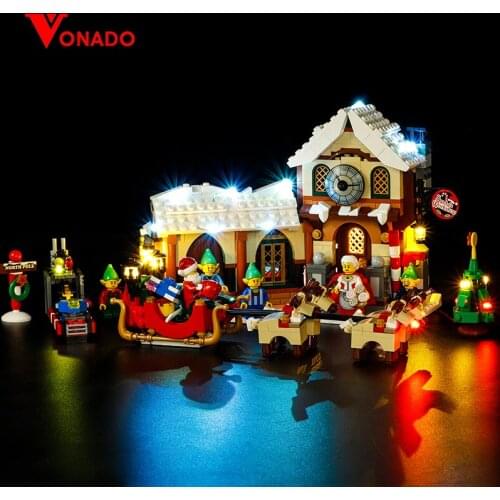 Led Lighting Set for 10245 the Santa Claus Working Room building Blocks models,decorate your toys(only Light set,no blocks)
