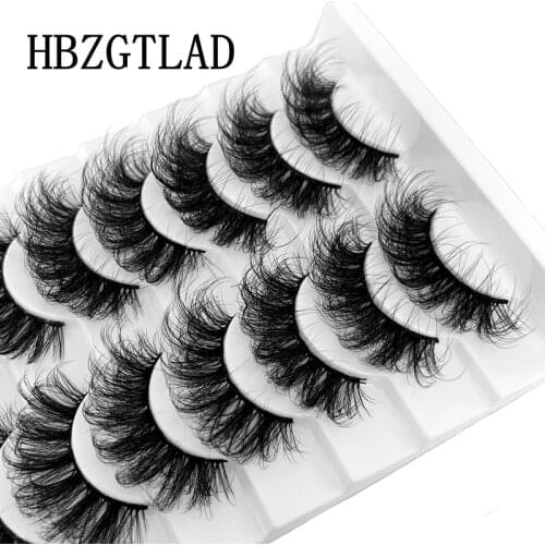 Volume 3D Mink False Lashes Makeup Dramatic Fluffy 25mm Natural Long Eyelashes Messy Reusable Cruelty Free Eye Lashes Extension