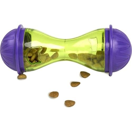 Dog Feeder Plastic Funny Pet Food Dispenser Treat Ball Puppy Leakage Food Toy SNO88