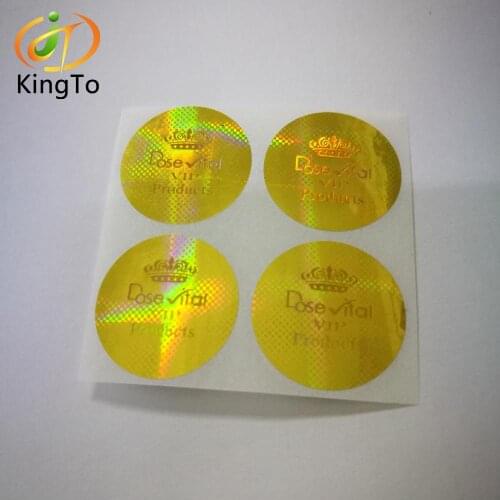 Custom Design Spot Color Hologram Laser Printing Stickers Labels