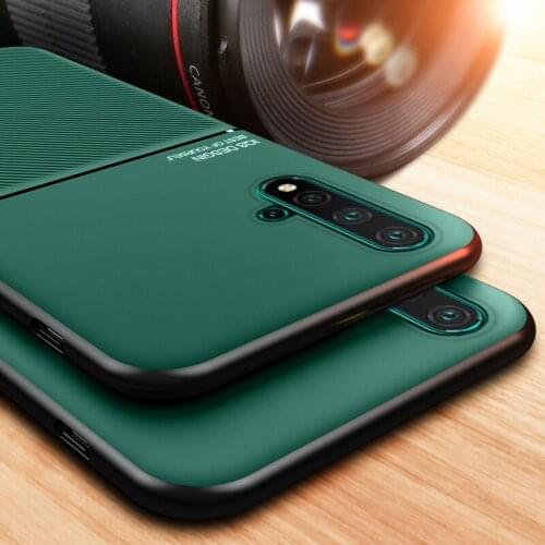 Luxury Texture Matte Leather Phone Case For Huawei Nova 2i 3 3i 4 5T 6 SE 7 Pro 7i 5Z Y9 Prime P Smart Z 2019 Cover Case Coque