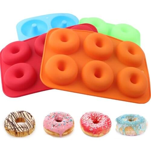 Silicone Donut Mold Baking Non-Stick Pan Mousse Pastry Chocolate Cake Dessert DIY Fondant Handmade Mold Cake Bakeware Tools