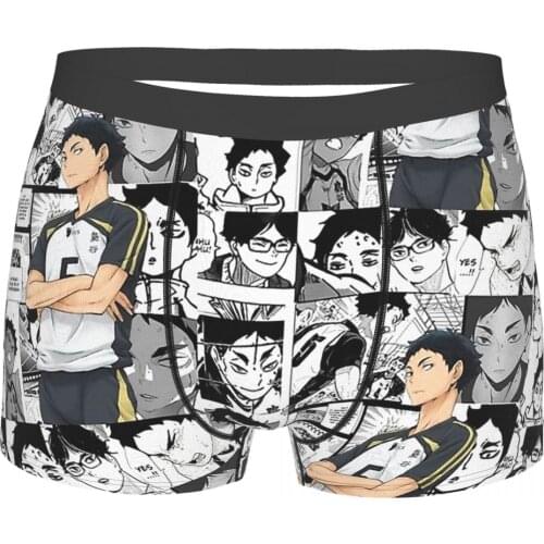 Haikyuu Shoyo Tobio Kei Toru Anime Haikyu Akaashi Keiji Underpants Cotton Panties Man Underwear Sexy Shorts Boxer Briefs