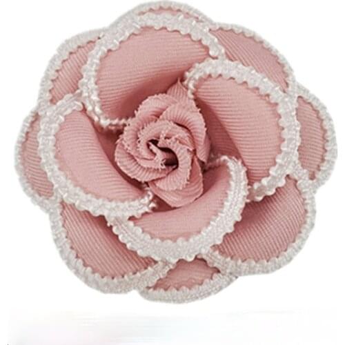 High-grade Fabric Camellia Flower Brooch Pin Cloth Art Vintage Shawl Shirt Collar Lapel Pins and Brooches for Women Accessories