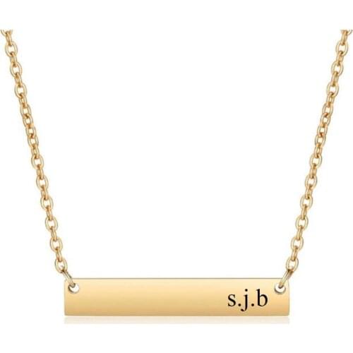 Personalized Bangles Women stainless steel jewelry Engraved Bracelet necklace Friendship Bracelet customized Couple bracelet