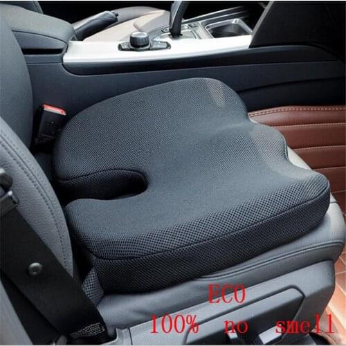 1 X High quality Black Car Seating Space Memory Cotton Cushion Waist Seat Support Pad Covers