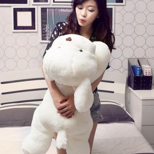 1pc 30-100cm Cute Poodle Wearing a Floral Dress Plush Doll Stuffed Soft Animal Dog Toy Kawaii Birthday Christmas Gift for Kids