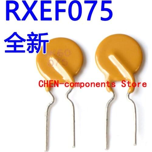 10PCS RXEF075 Self-recovery fuse 0.75A 72V straight Insert