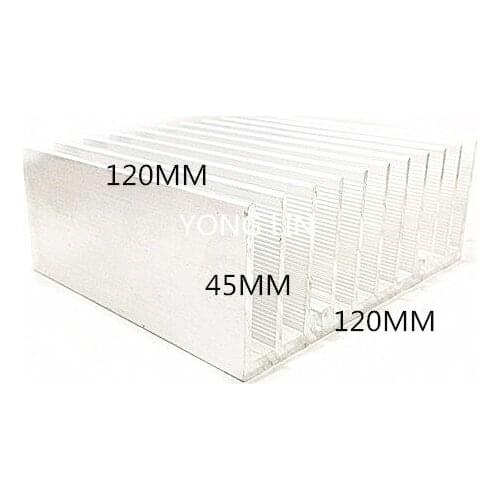 2 pieces Aluminum heatsink/Power electronics dedicated heatsink 120*45-120/Aluminum color