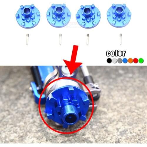 4pcs GPM metal Aluminum alloy Reinforced Dragon claw Hexagonal Adaptor Adopter for 1/10 TRAXXAS E-REVO 2.0 86086-4 Monster Truck