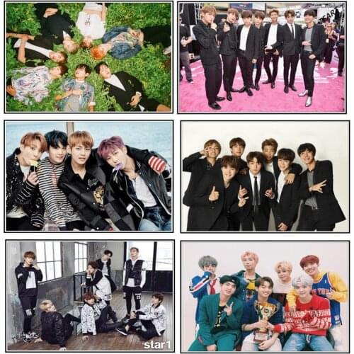 Diamond Inlaid BangtansPosters Boys Diamond Painting Diamond Embroidery DIY Full Diamond Embroidery Room Decoration