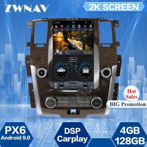 128G Tesla Screen For Nissan Patrol 2010 2011 2012 2013 2014 2015 2016 2017 Android Car Multimedia Player GPS Radio Stereo Unit