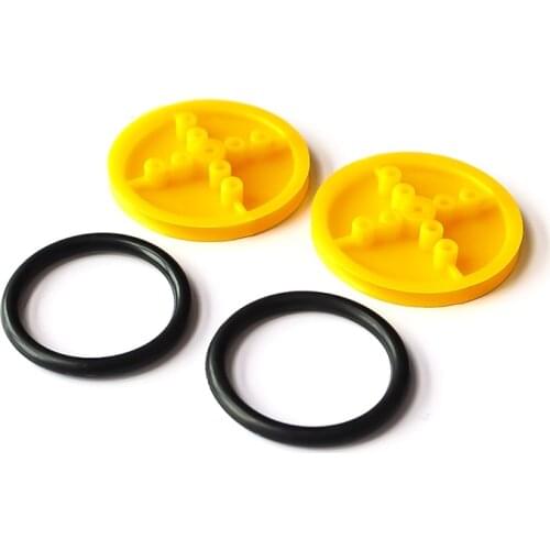 Free shipping 4PCS 410 rubber wheels robot tires TT motor robot intelligent car platform car electronic design toys