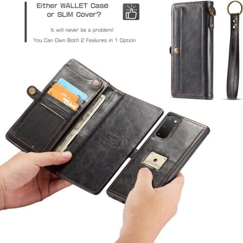 Case For Coque Samsung Galaxy S20 Case Plus Zipper Leather Wallet Cases For Samsung Galaxy S20 Plus S20 Ultra S20+ Cover Funda