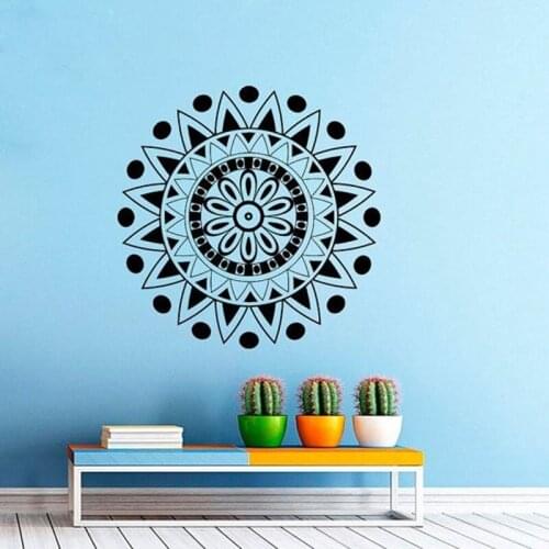 Lotus Flower Wall Decal Ornament Nursery Wall Sticker Home Decor Art Mural Self Adhesive Vinyl Bedroom Yoga Studio Sticker LA104