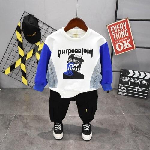 Children Clothing Sports Suit For Boys Pullover sweater and pants boys Long Sleeve Boys Clothing Set Casual Tracksuit 2-6years