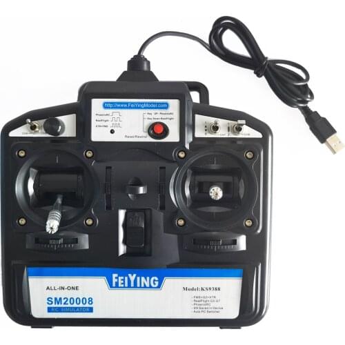 FS-SM6000+ RC SM600 simulator upgrade version 6 channel flight simulator G4/G3.5 G8 G9 / Phoenix 2.5/XTR5.0 Flysky KS9108 SM2000