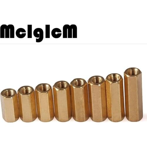 H057 10pcs/lot Hollow copper pillar M3 PCB mounting posts Hexagonal pillars M3 double pass Free shipping