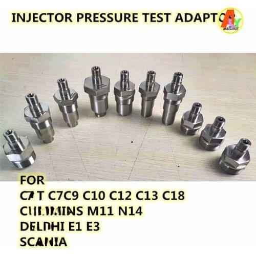 HEUI EUI Injector Opening Pressure Test Adaptor Adapter Tool For CAT C7 C9 C10 C12 C13 C18 CUMMINS M11 N14 DEPHI E1 E3 SCANIA