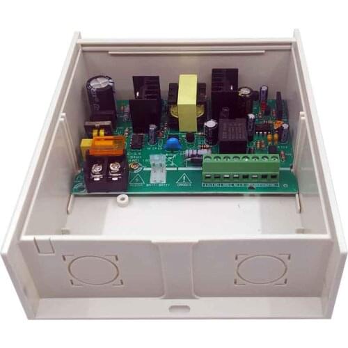 Access Control Power Supply 100~220V input DC 12V 5A output Power Supply with Backup Battery support remote switch