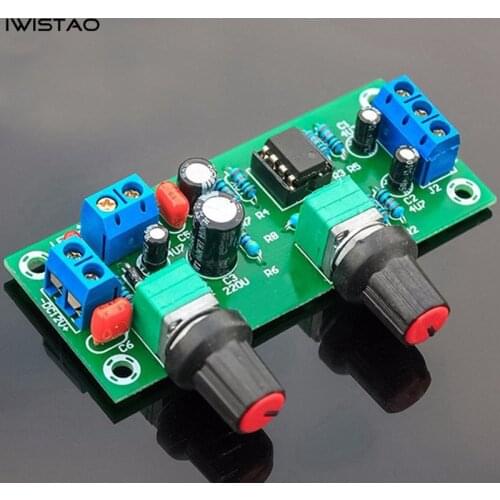 IWISTAO Low-pass Filter Finished Board Subwoofer Crossover Board Deep Bass Single Supply DC10-24V for 2.1 System