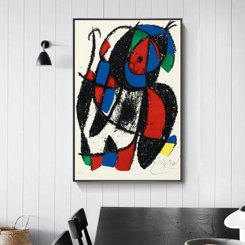 Joan Mir0 Lithograph Canvas Art Posters And Prints Surrealism Art Canvas Paintings On the Wall Art Abstract Picture For Kid Room