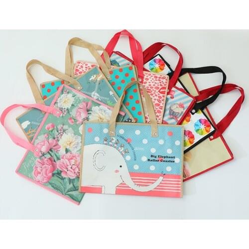 Laminated Non-woven Shopping Bag Clothing Packing Storage Bag Thickened Color Coated Waterproof Zipper Packaging Bag