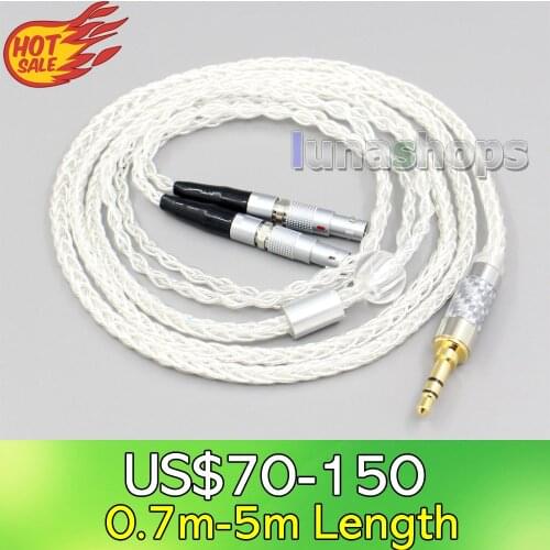 LN006552 4.4mm 2.5mm XLR 8 Core Silver Plated OCC Earphone Cable For Ultrasone Veritas Jubilee 25E 15 Edition ED 8EX ED15