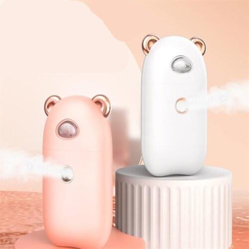 New USB Rechargeable Portable Mini Nano Mist Facial Sprayer Humidifier Nebulizer Face Steamer Moisturizing Face Skin Care 20