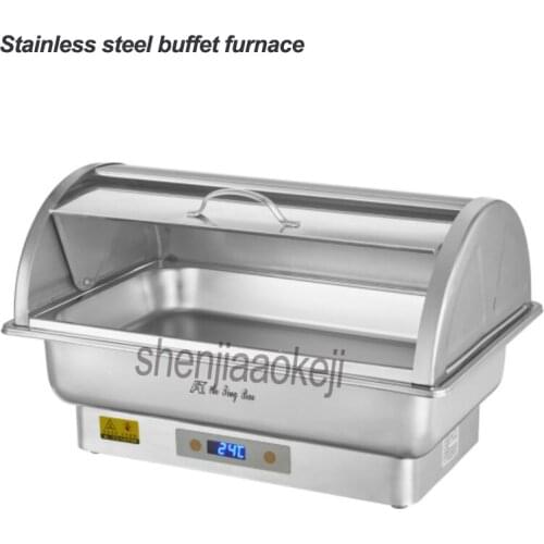 1pc Stainless steel buffet furnace Electric heating holding furnace Restaurant Hotel Cafeteria Insulation Stove 220/110v 350w