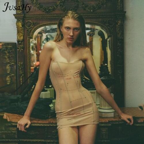 JusaHy Patchwork Print See Through Mini Dresses Women Long Slevees Turtleneck Party Clubwear Bodycon Female платье Outfits Hot