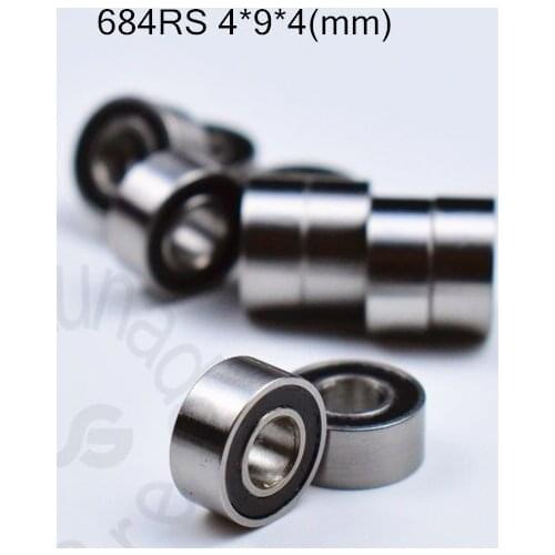 684 684RS 4*9*4mm 10pieces bearing free shipping ABEC-5 bearings Rubber Sealed Miniature Bearing 684 684RS chrome steel bearings