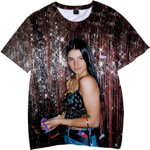 Popular Charli Damelio Men/Women Short Sleeve Tees The Hype House Addison Rae Boy/girl T-shirt Unisex 3D T-Shirt Summer Tops