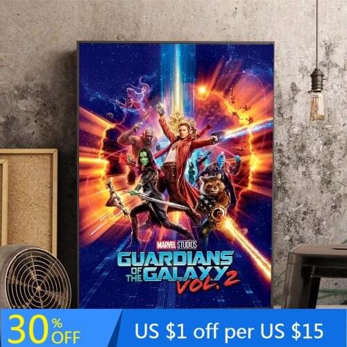 Marvel Classic Movies Poster Canvas Painting Guardians of the Galaxy Printing Art Wall Painting Living Room Home Cuadros Decor