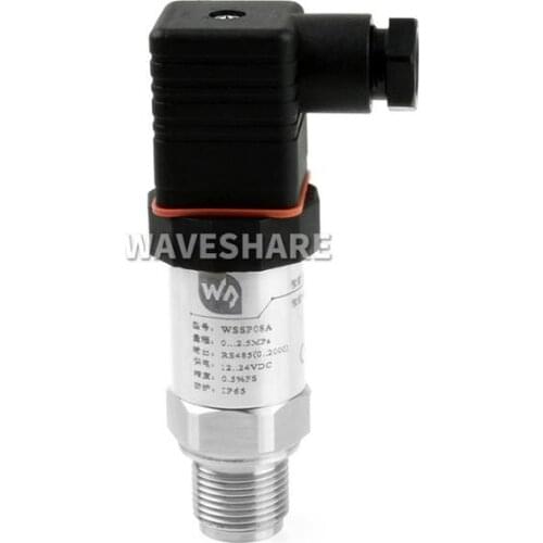 Waveshare Industrial 2.5MPa Pressure Transmitter,RS485 Bus,Standard Modbus-RTU Protocol,Hydraulic/Barometric/Oil Pressure Sensor