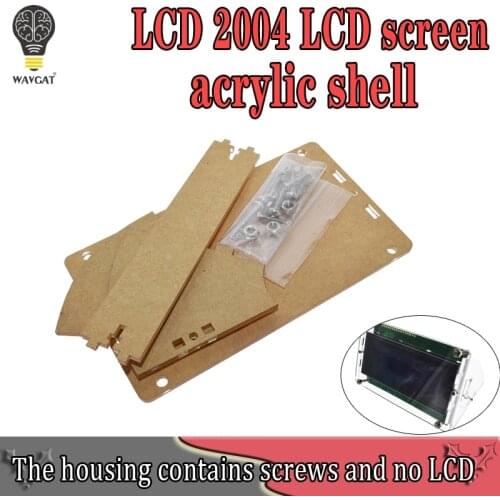 Transparent Acrylic Shell for LCD2004 LCD Screen with Screw/Nut LCD2004 Shell Case holder (no with 2004 LCD)