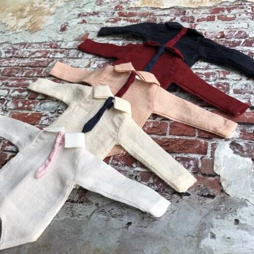 1PCS Preppy Style Shirts with Tie / Pleated Skirt for Blyth, Azone, Momoko, OB24 Doll Clothes Accessories