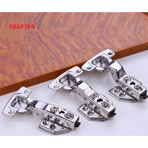 KK&FING Stainless Steel Removable Hydraulic Cabinet Hinges Cupboard Door Hinge Damper Buffer Soft Close For Furniture Hardware