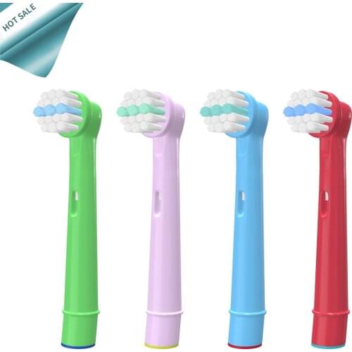 4pcs Replacement Kids Children Tooth Brush Heads For Oral-B Electric Toothbrush Fit Advance Power/Pro Health/Triumph/3D Excel