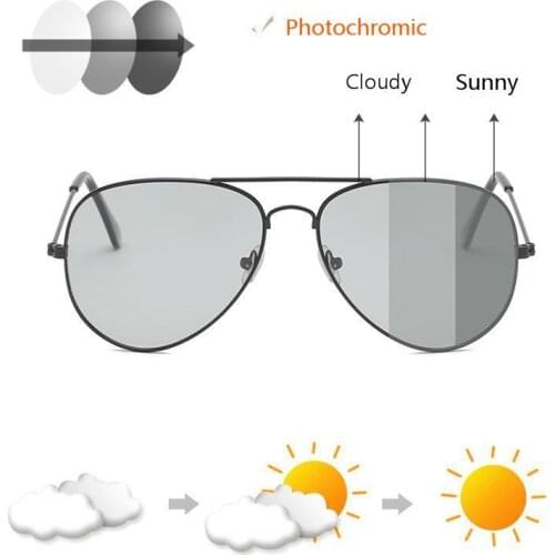Brightzone 2019 Photochromic Sunglasses Women Night Vision Sun Fashion Glasses Men Luxury Brand Outdoors Cycle Vintage Goggles