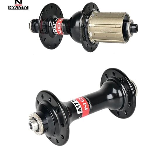 Novatec A171SB/F172SB Bicycle Hub 4 bearing Disc Brake Front 20H Rear 24H Quick Release Road Folding Bike Hub For Shimano 8-12S